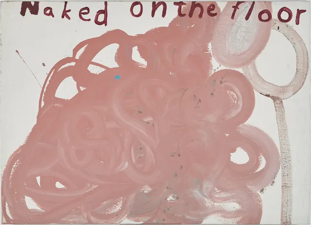 LUKAS GÖTHMAN. "Naked on the floor", olja på duk, osignerad.
