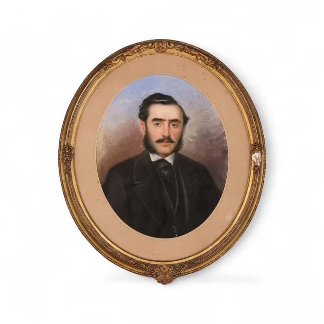 ATTRIBUTED TO RAMON MARTÍ ALSINA. Male portrait.