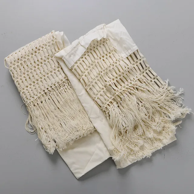 DRAPERIER/GARDINER, ett par, jugend, tidigt 1900-tal.
