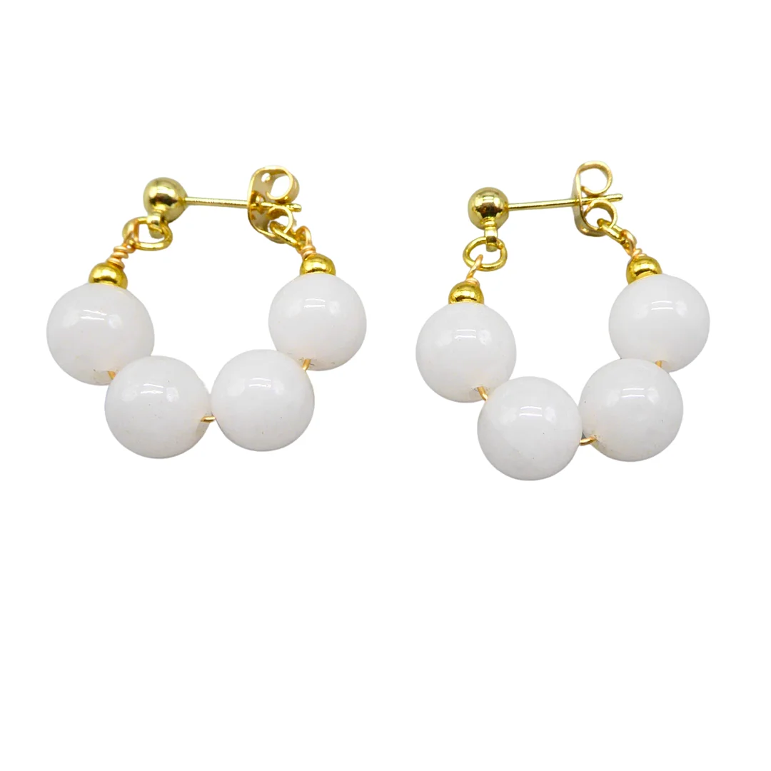 PERLEN CREOLEN MIT METALLVERSCHLUSS. — Earrings — Auktionshaus Stuber's Hammerschlag