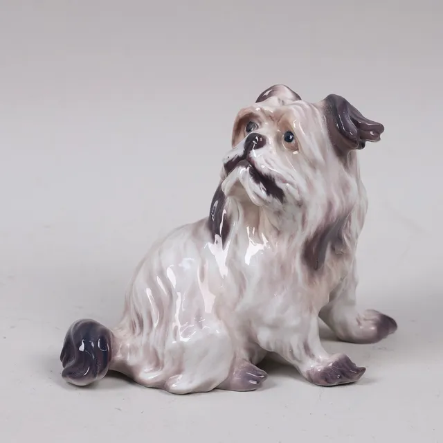 DAHL JENSEN. figurin #1006, Diamond Terrier, porslin, Danmark.