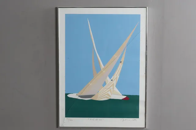 FRANCO COSTA. "Duel at sea", signerad och märkt 97/360.
