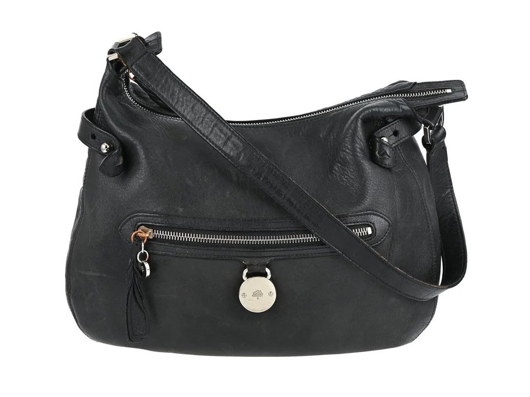 VÄSKA, MULBERRY, Sommerseth Tote, svart läder, silverfärgade beslag, 32x24x8 cm. — Accessoarer/Väskor — Kaplans