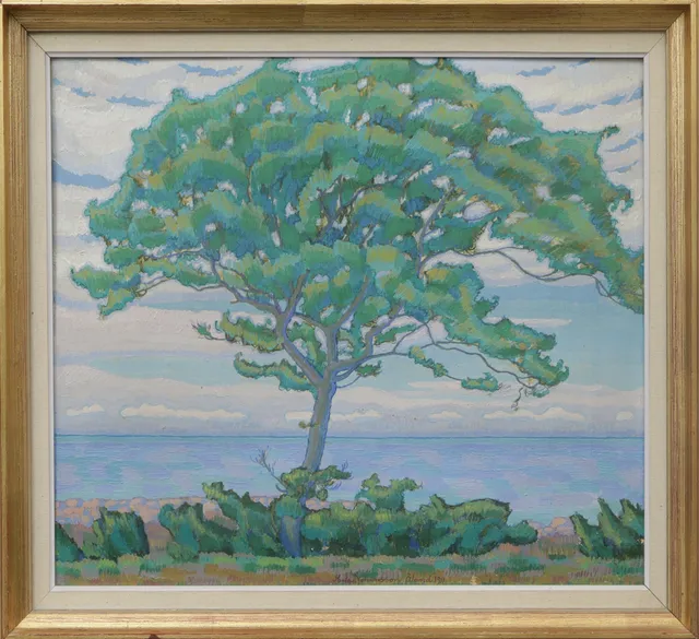 HELGE JOHANSSON. OLJA, på duk, signerad, 1911.