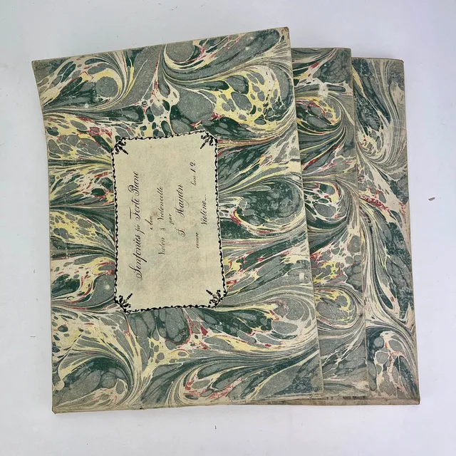 NOTHÄFTEN, 3 st, "Six Sinfonies", Joseph Haydn, N. Simrock, Bonn, 1800-tal.