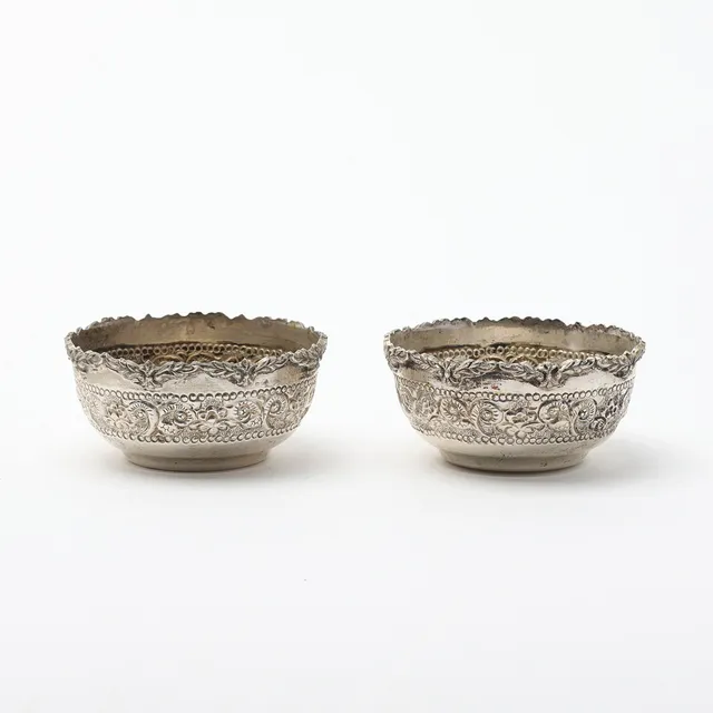 SKÅLAR, 2 stycken, silver, 1900-tal.