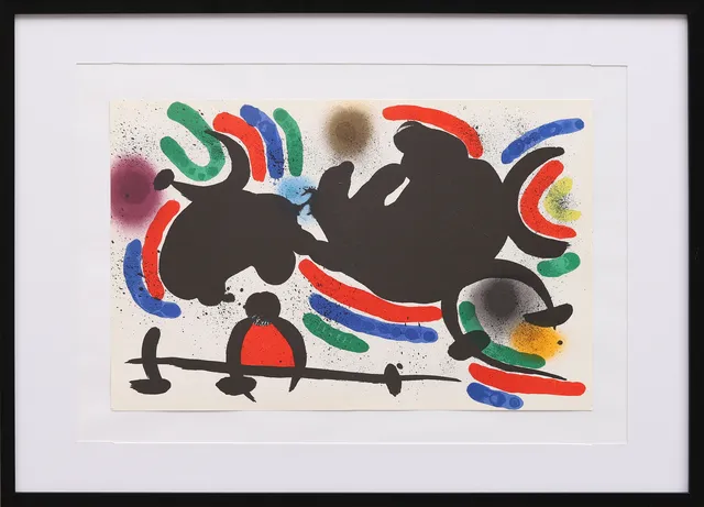 JOAN MIRÓ. Originallitografi ur Lithographe I.