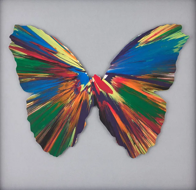 DAMIEN HIRST. Untitled (Butterfly Spin Painting).