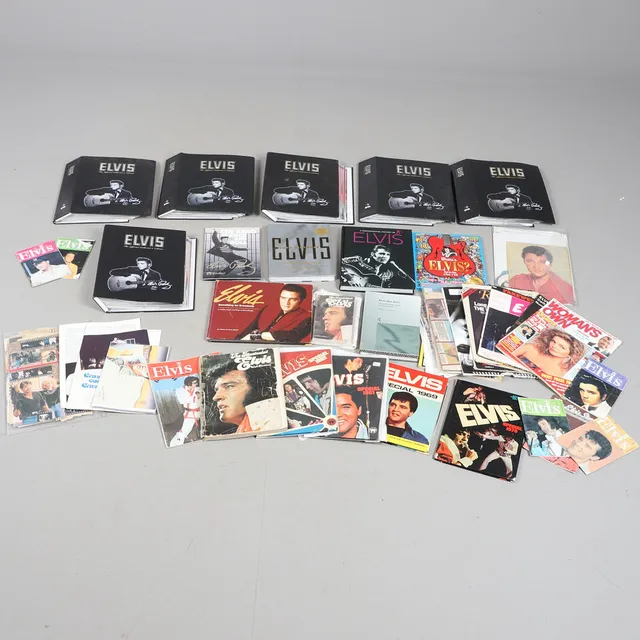 ELVIS PRESLEY INTEREST: A LARGE QUANTITY OF ELVIS MAGAZINES, EPHEMERA & PUBLICATIONS.