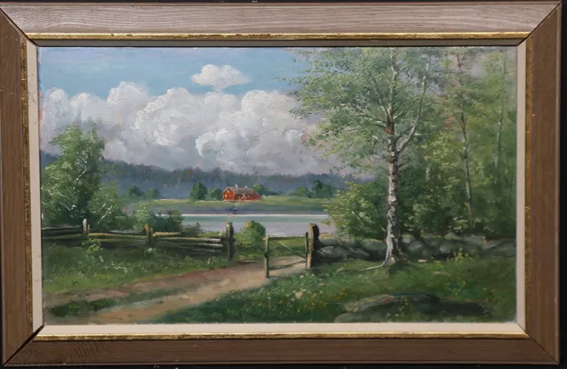OLOF ANDERSSON. Olja på pannå, signerad.