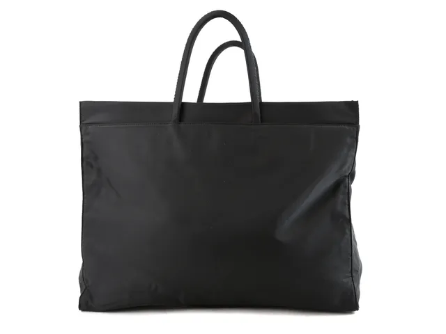 VÄSKA, PRADA, Tessuto double, svart nylon,45x36x14cm, cert,