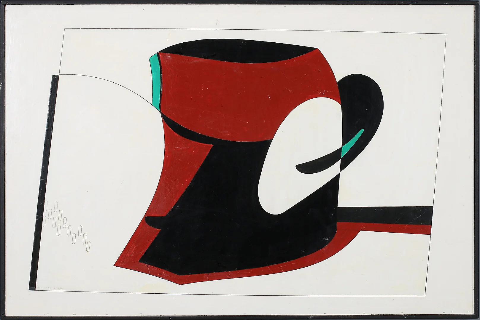 ALBERT JOHANSSON. "Konception", olja på pannå, signerad och daterad 1986. — Paintings — Stadsauktion Sundsvall