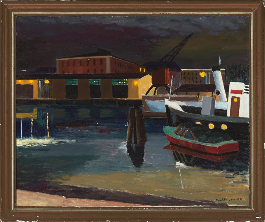 Frøysaa, Knut — Fra Oslo havn — Kunst/Maleri — Blomqvist