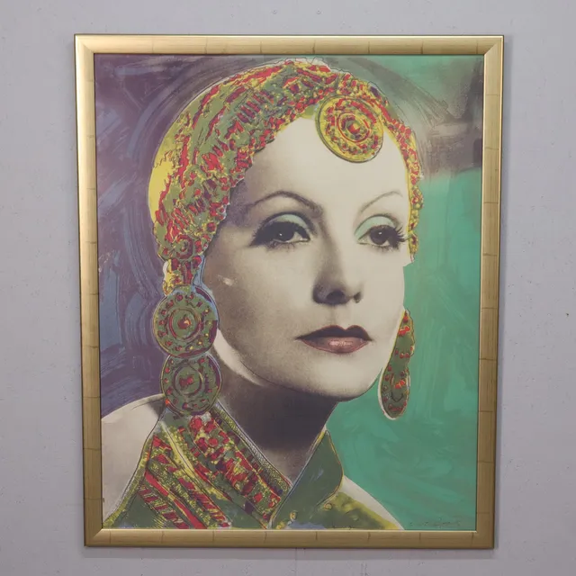 RUPERT JASEN SMITH (ANDY WARHOL). offsettryck, "Greta Garbo".