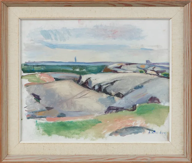 ÅKE WINNBERG. Landskap, olja på duk, signerad.