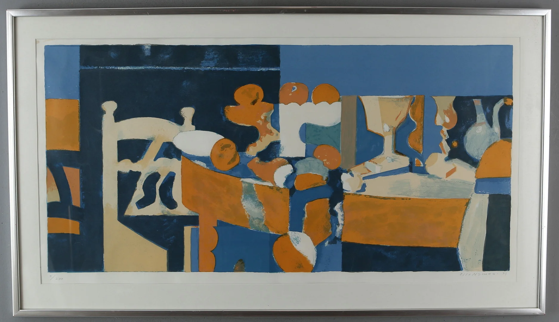 OLLE NYMAN. Komposition, litografi, signerad, daterad -79, numrerad 2/200. — Engravings & Prints — Auktionshuset Kolonn