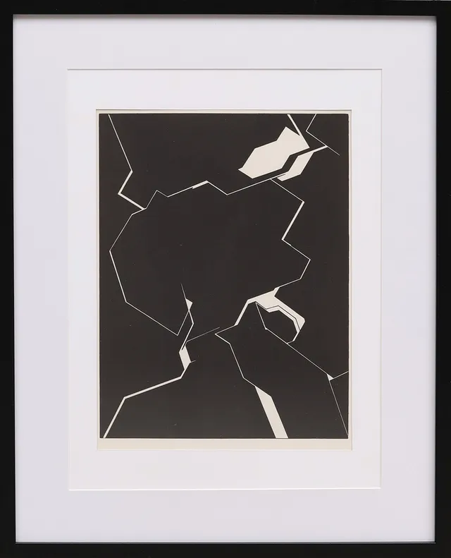 PABLO PALAZUELO. EFTER. Litografi, ur Derrière le Miroir nr 195 1971.