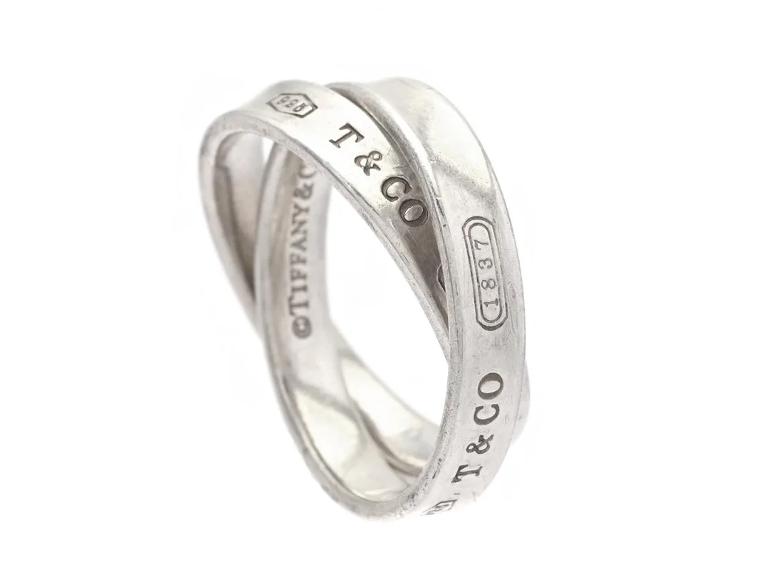 TIFFANY & CO, ring, sterlingsilver, Tiffany 1837, stl ca 15,75 mm, vikt 5,0 g — Smycken/Ring — Kaplans