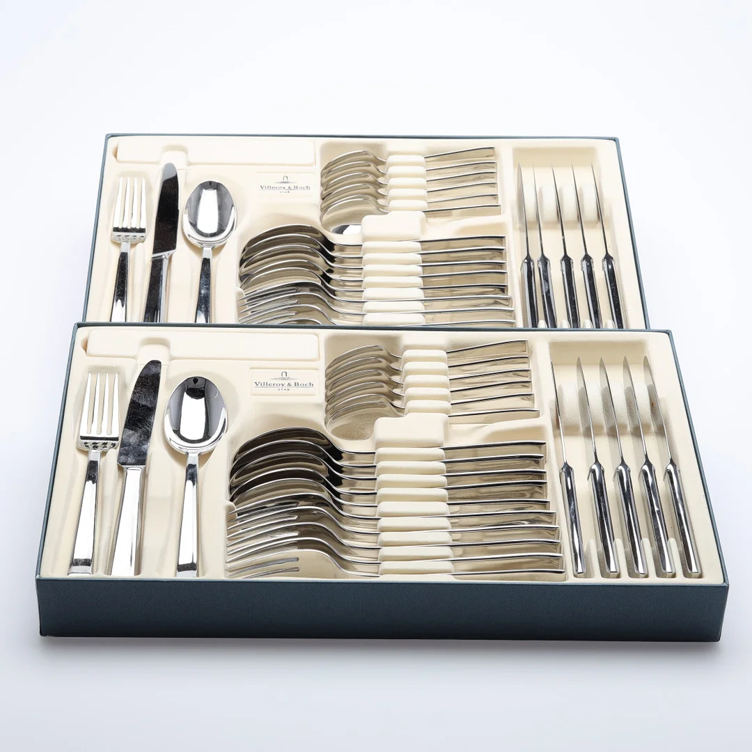 BESTICKSERVIS, 48 delar, rostfritt stål, Villeroy & Boch. — Other metals — Höörs Auktionshall