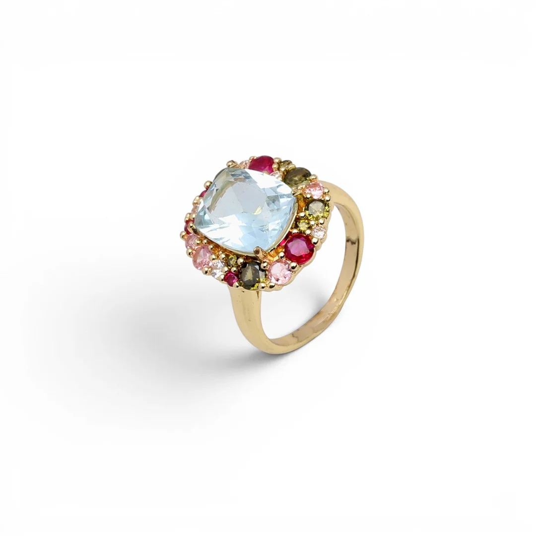 Topza rosette ring. — Rings — Balclis