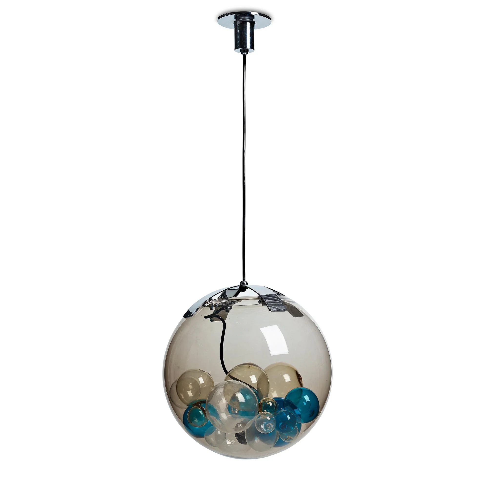 Paolo Venini, och Massimo Pistilli, "Palotta", taklampa, Venini, Italien 1960-70-tal. — Bukowskis