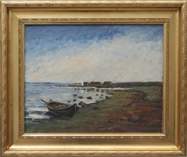 FILLE FROMÉN. OLJA, på duk, signerad, 1900-tal.