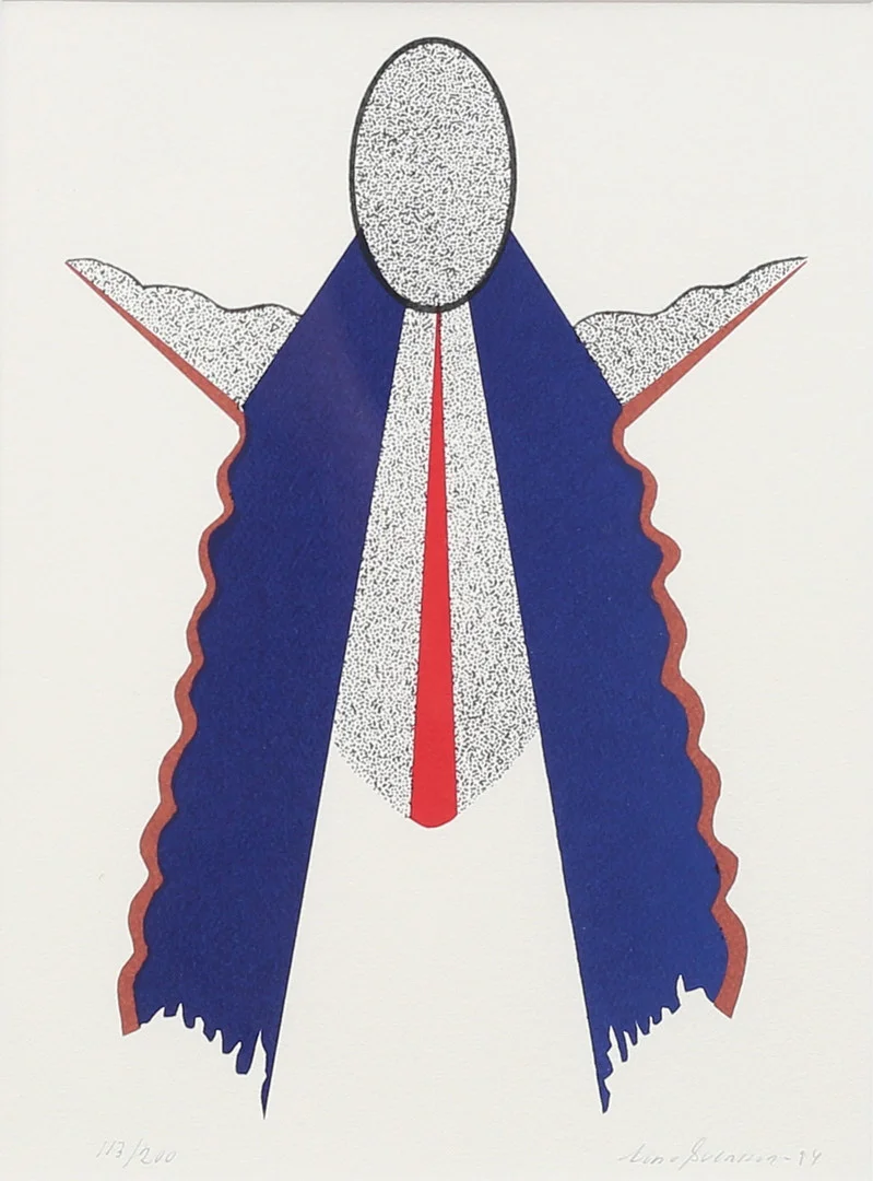UNO SVENSSON. Komposition, färglitografi nr 113x200, signerad och daterad -94. — Engravings & Prints — Garpenhus Auktioner