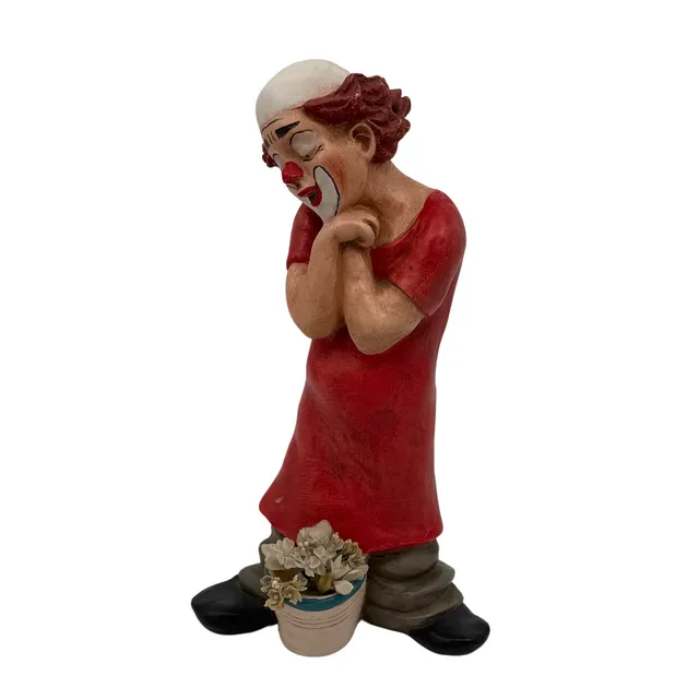 CLOWN FIGUR HANDGEFERTIGT AUS ACHATIT.