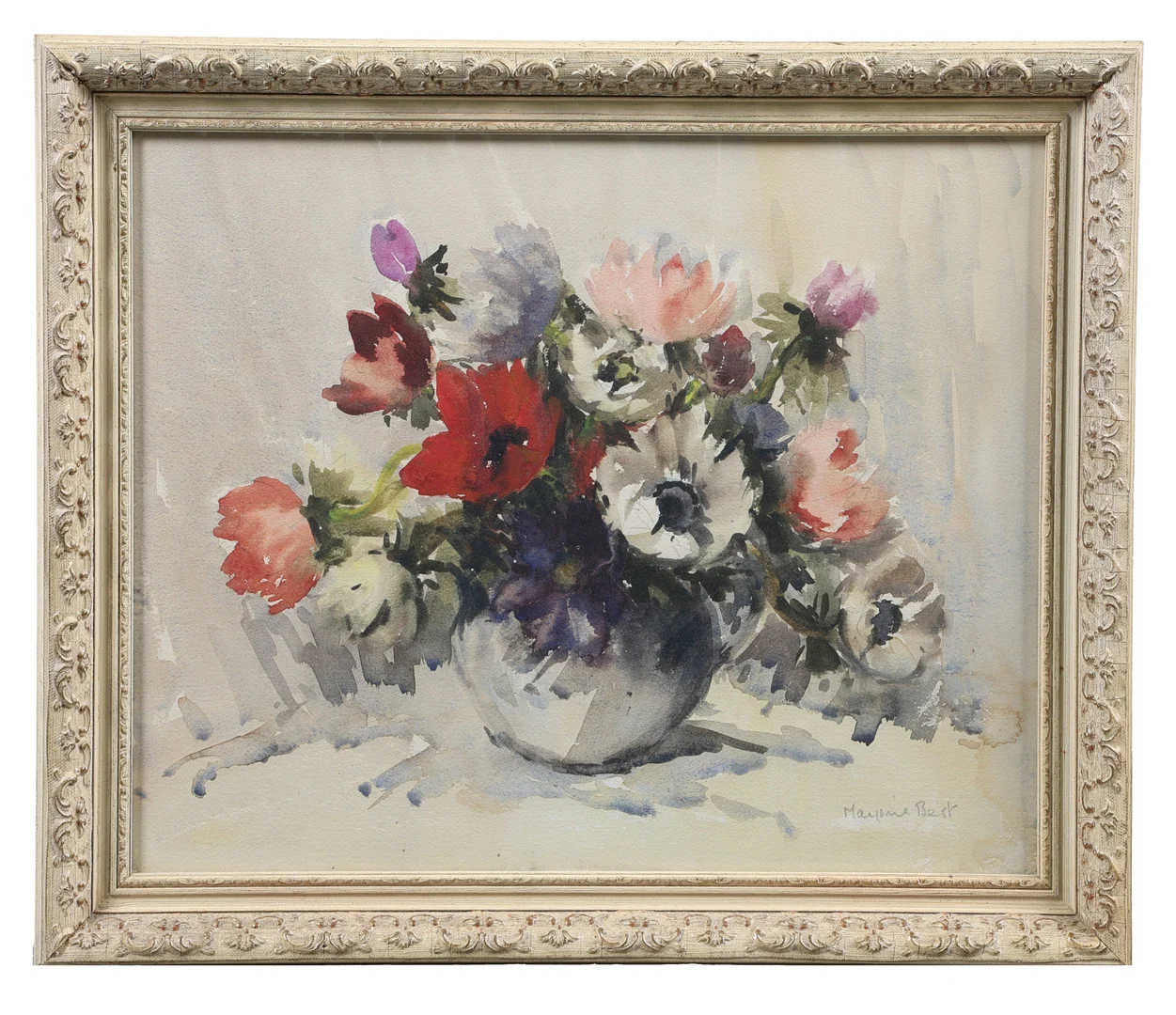 MAYOME BEST? (20TH CENTURY) "STILL LIFE OF FLOWERS". — Paintings — Bishop & Miller