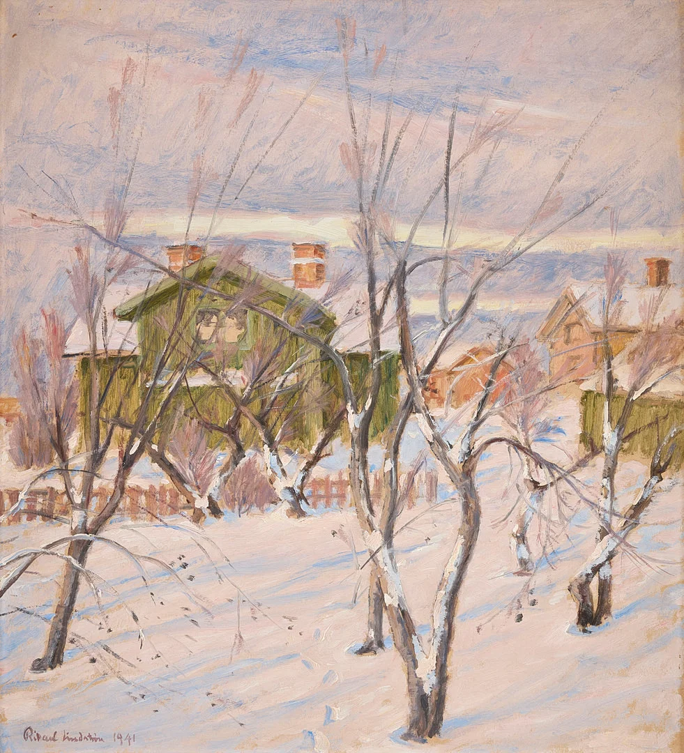 RIKARD LINDSTRÖM (1882-1943). Motiv från Öregrund. — Paintings — Stockholms Auktionsverk Magasin 5