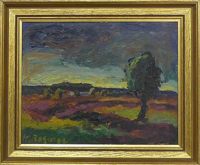 KARL RAGNAR JOHANNESSON. olja på pannå, signerad.