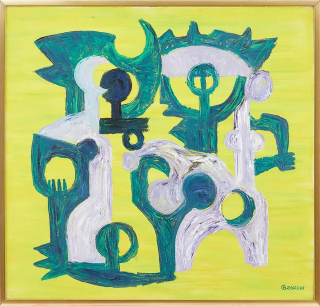 BO BESKOW (1906–1989). "Snäckletare I", olja på duk, signerad Beskow, daterad 1968.