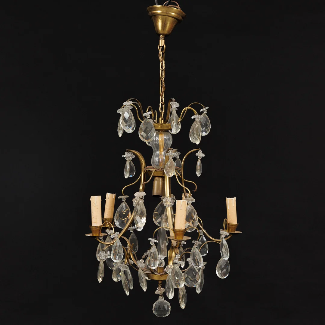LJUSKRONA, 5-armad, 1900-tal. — Chandeliers — Garpenhus Auktioner