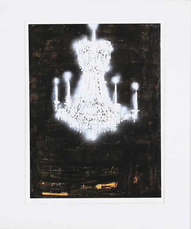 KARL VALVE. Ljuskrona. Serigrafi. Signerad. 20/25.