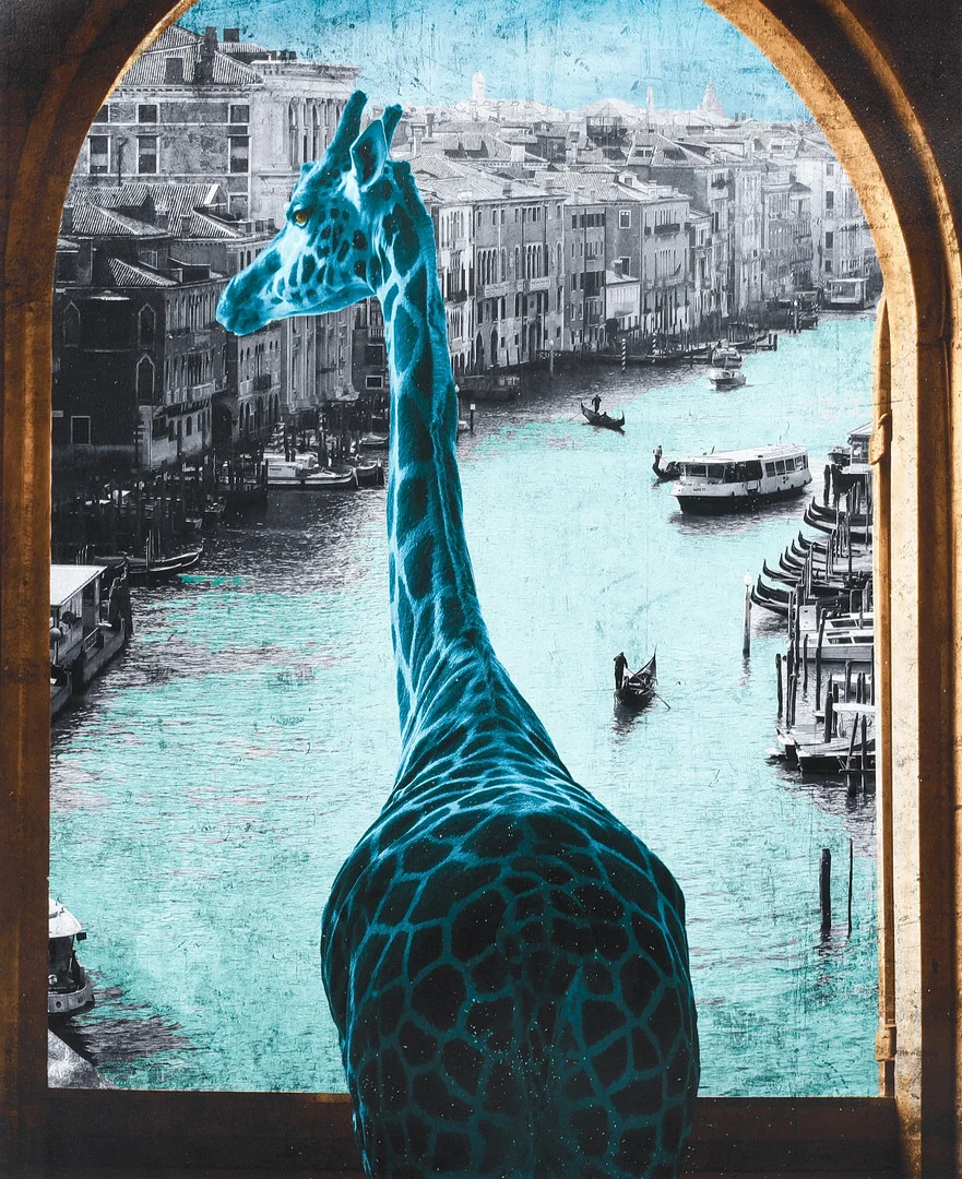 LARS TUNEBO. "My Window view in Venice", pigment print / blandteknik, signerad och numrerad 12/50. — Engravings & Prints — Göteborgs Auktionsverk