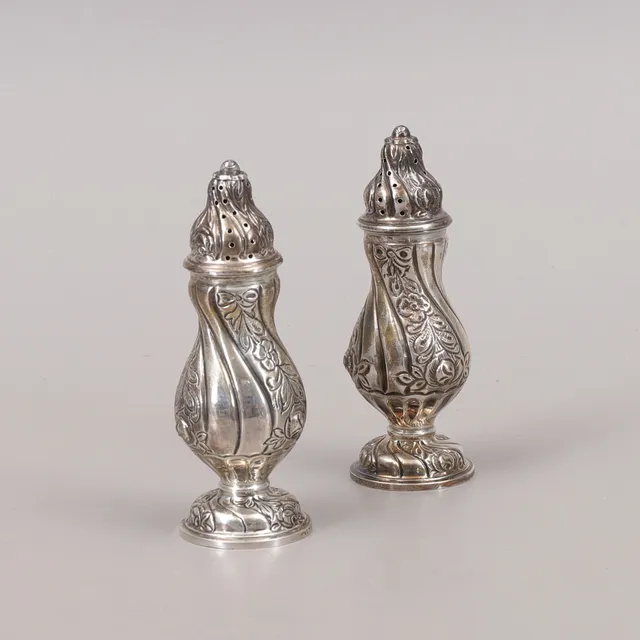 STRÖARE, ett par, silver, 1900-talets mitt.
