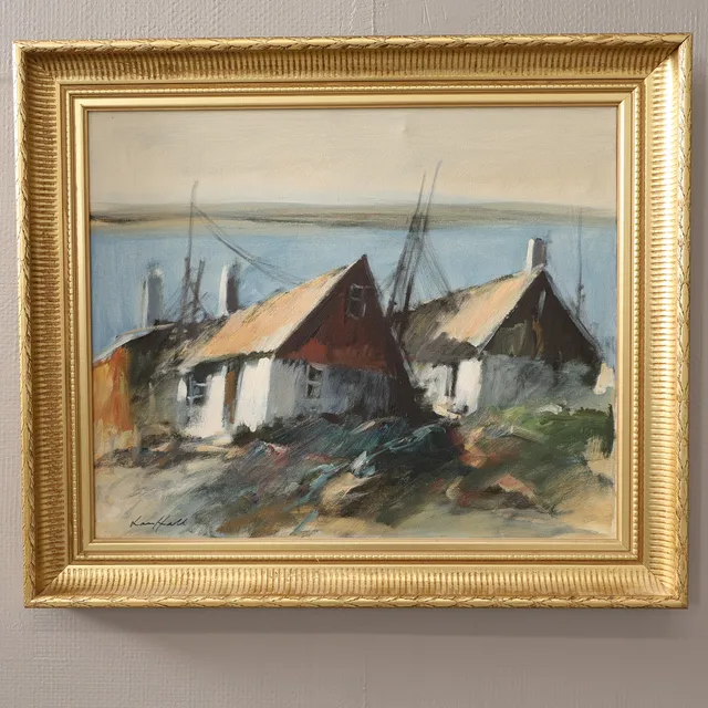 LARS HALL. OLJA PÅ DUK signerad.