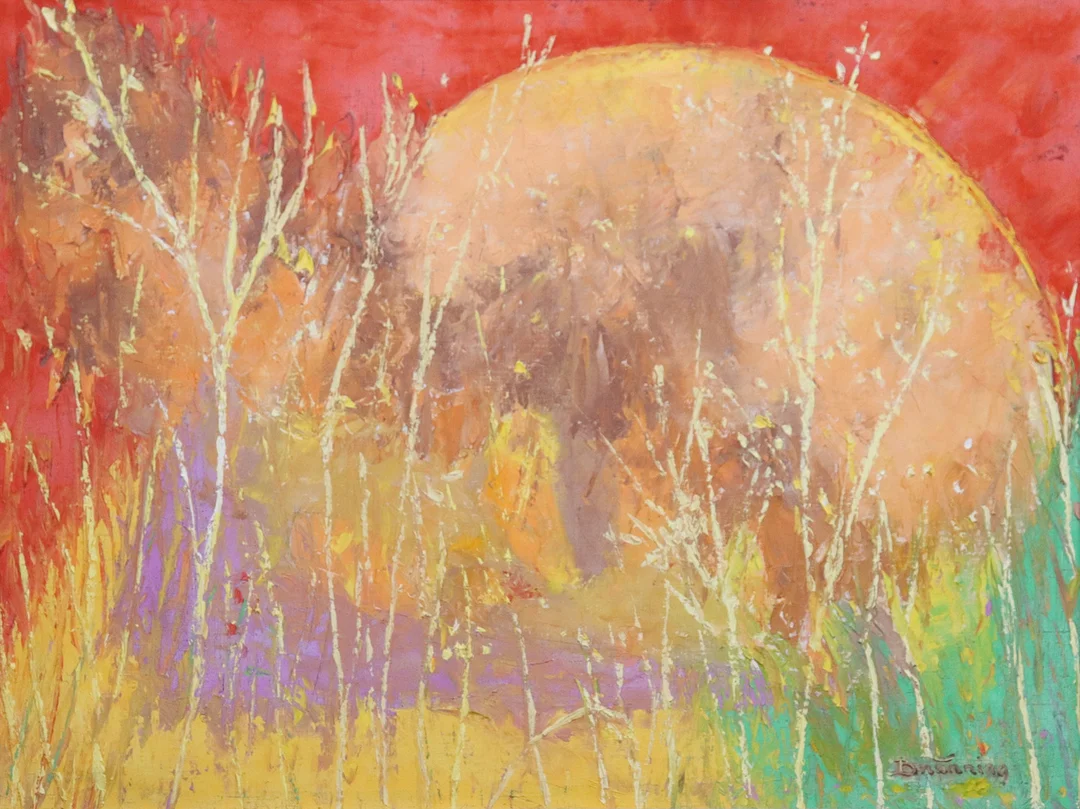 LEIF BRÜNNING (1930-1999). olja på duk, soluppgång. — Paintings — Markus Auktioner