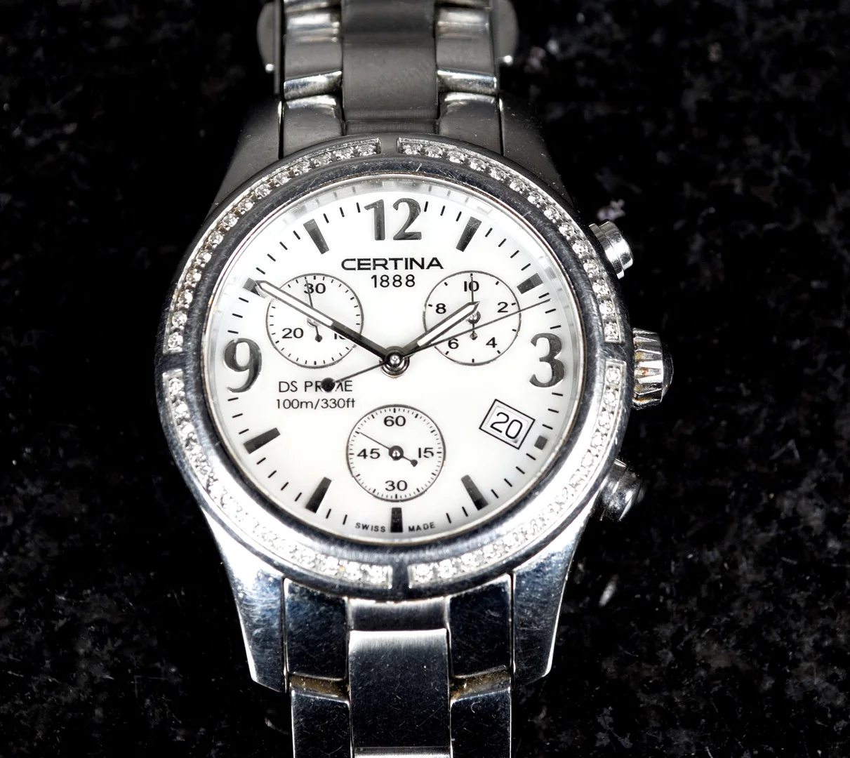 CERTINA, armbandsur, DS Prime, stål, Chronograph, Quartz, 2000-tal. — Wristwatches — Norrlands Auktionsverk