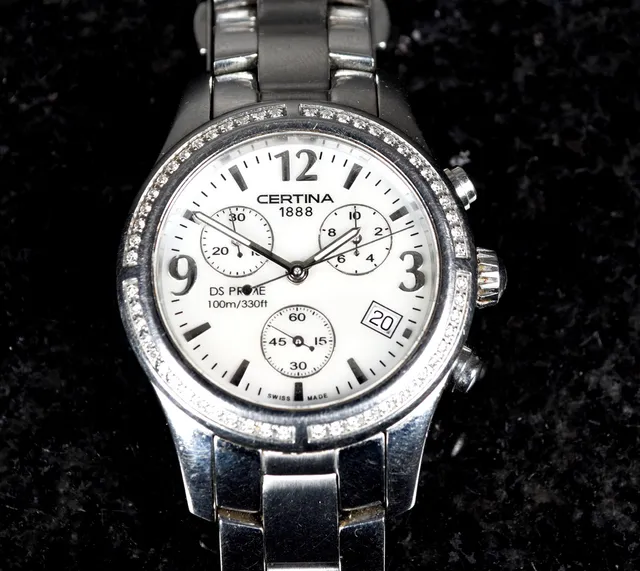 CERTINA, armbandsur, DS Prime, stål, Chronograph, Quartz, 2000-tal.