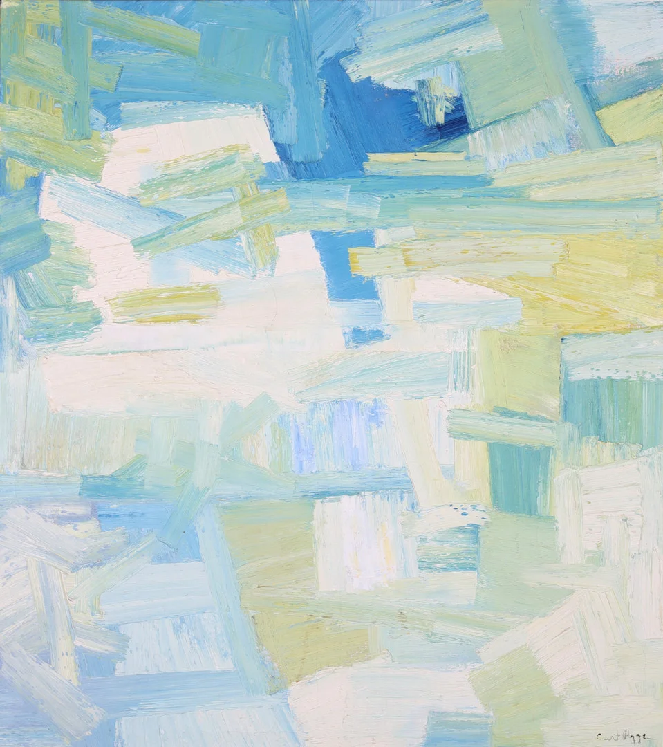 CURT AGGE. "Spegling", olja på duk, signerad. — Paintings — Stadsauktion Sundsvall