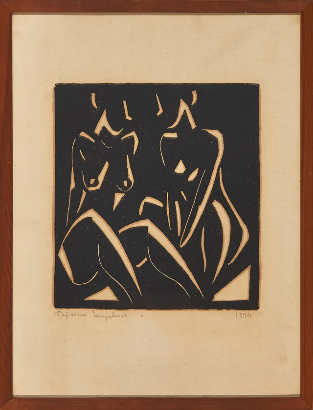 Engebret, Bjarne — To kvinner, 1934
