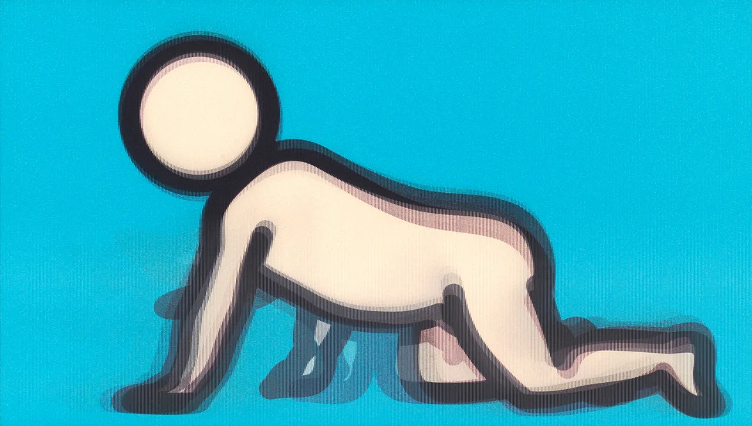 Opie, Julian — "Dino crawling" 2012 — Kunst/Grafikk — Blomqvist