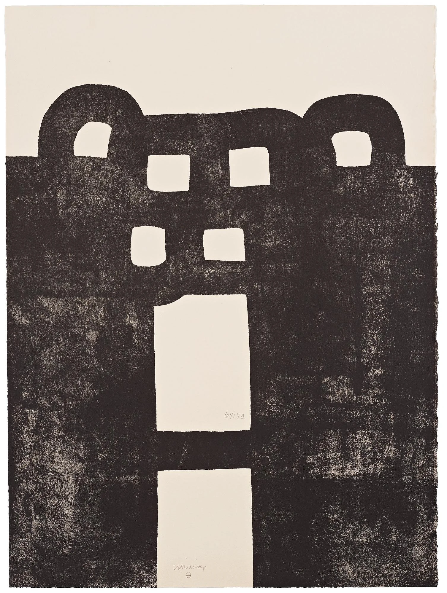 Eduardo Chillida, "Gurutze Gorria I". — Bukowskis