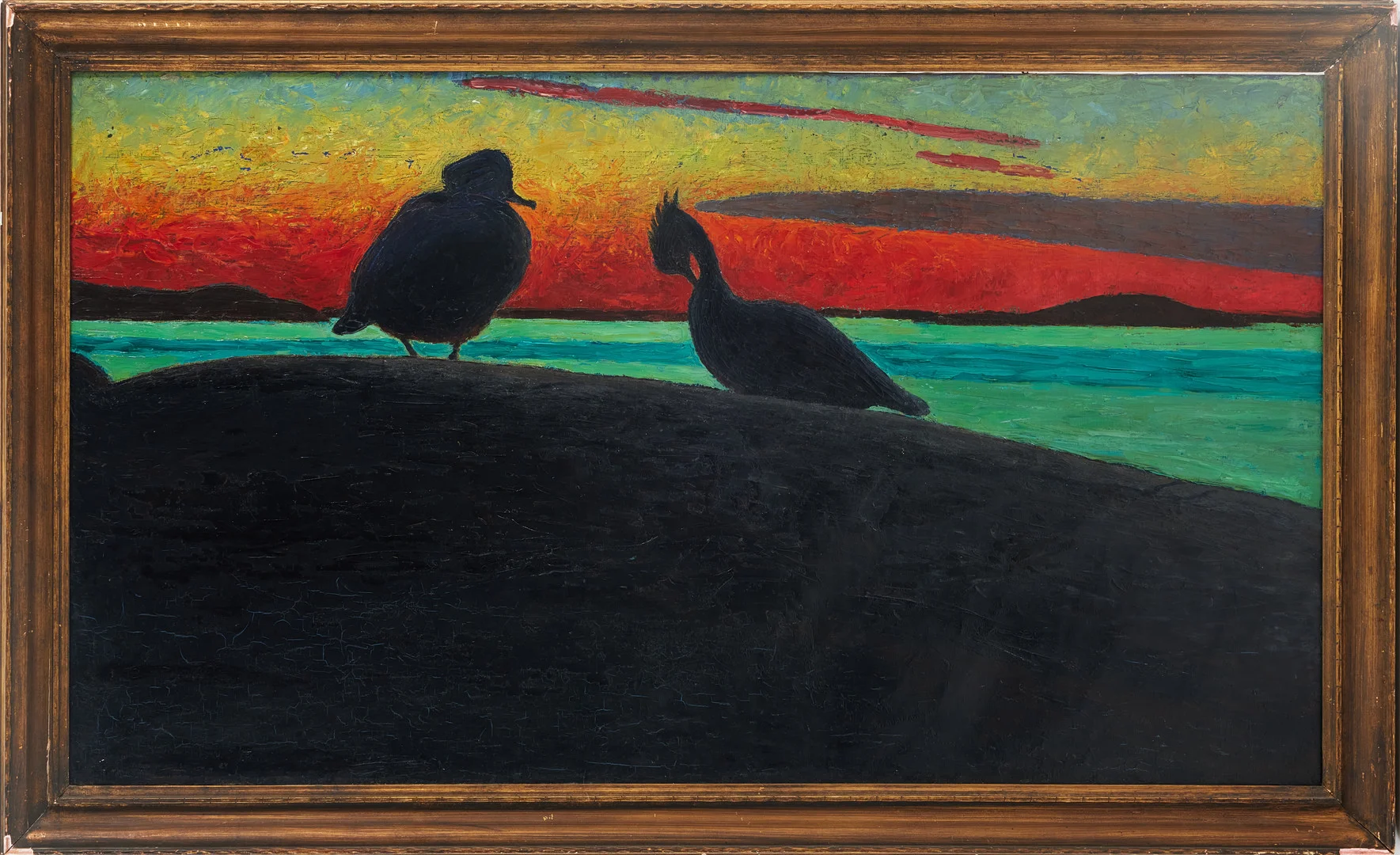 IVAN HUMBLA (SVERIGE, 1888-1962). Fåglar på skär, olja på duk, signerad. — Paintings — Stockholms Auktionsverk Magasin 5