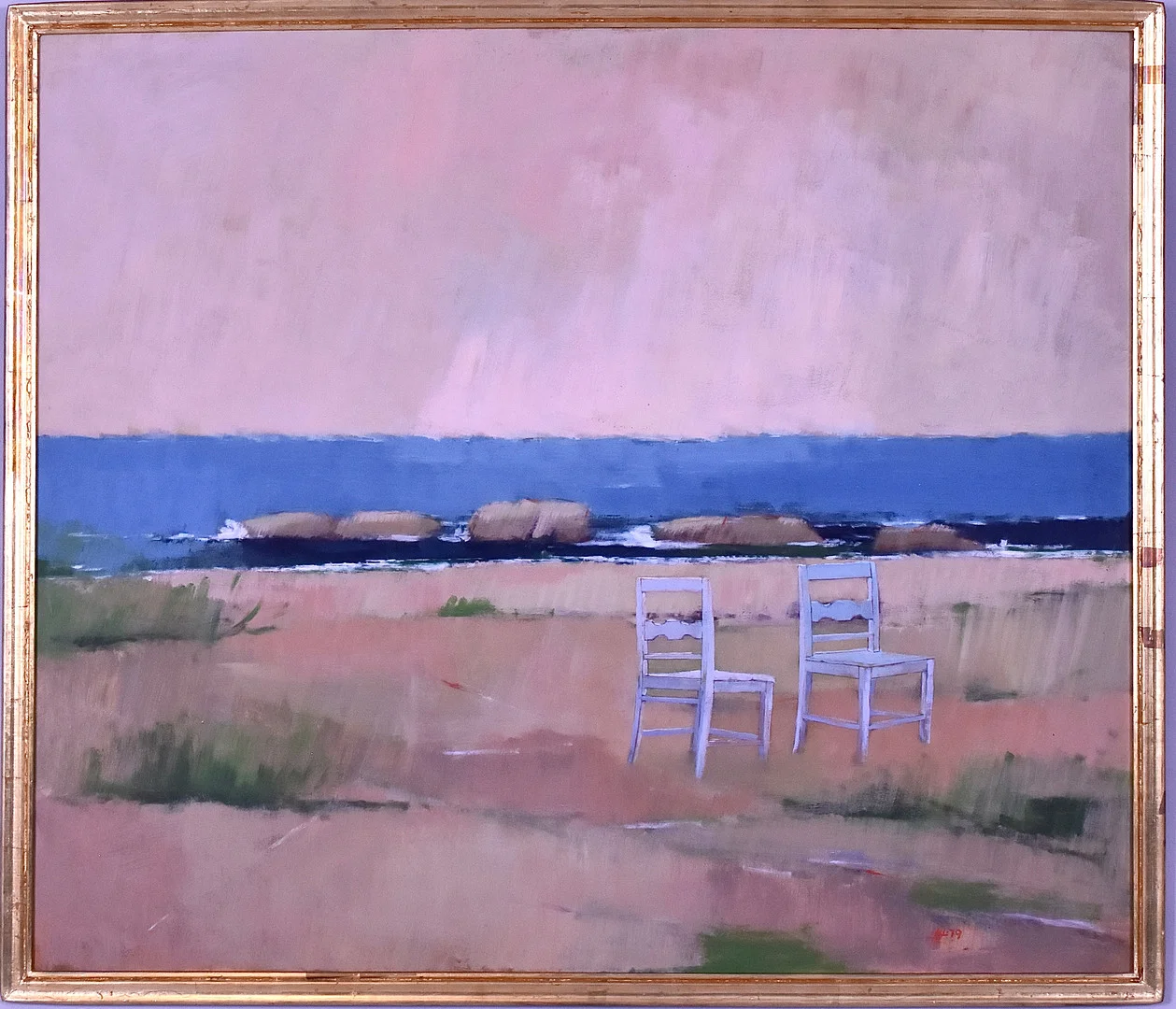 ANDERS LINDGREN. Olja på pannå. — Paintings — Halmstads Auktionskammare