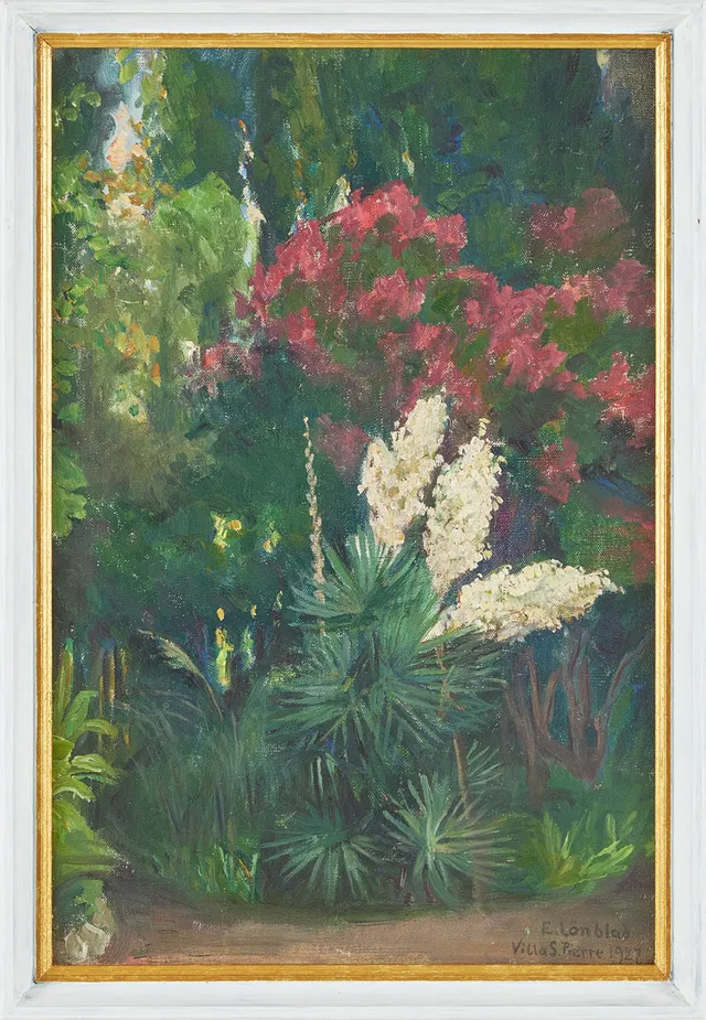 EMILIA LÖNBLAD. Blomsterprakt, Villa S. Pierre.