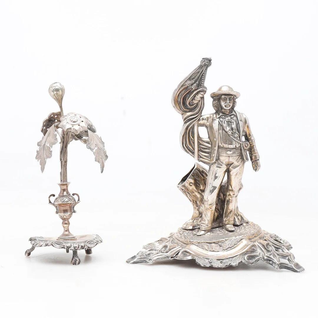 Elizabethan silver cigar case and toothpick holder, circa 1860. — Silver — Balclis