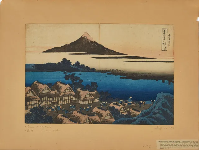Hokusai, Katsushika — "Dawn at Isawa in Kai Province"