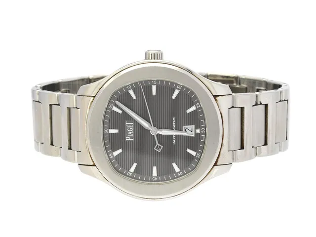 PIAGET, Polo S, "Grey Dial", Cal 1110P, Serie nr. 1171189, Ref nr. G0A41003, Boett nr. P11268, herrur, 42 mm, stål, automatisk, safirglas, datum, glasbaksida, originallänk, viklås, Ref nr. BBXD-P11274, ca 2018, box, ytterkartong.